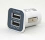 niceEshop(TM) 3.1A Dual USB Car Charger Adapter For Ipad, Ipad2, Iphone, Ipod -White +Free niceEshop Cable Tie