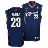 LeBron James Jersey: adidas Navy Replica #23 Cleveland Cavaliers Jersey - X-Large