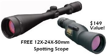 Burris Fullfield II 6.5x20x-50mm W/12x24x Landmark Spotter