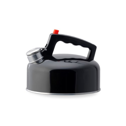 "Kamenstein 2-Quart Aluminum Whistle Tea Kettle, Black" "Kamenstein 2-Quart Aluminum Whistle Tea Kettle, Black"