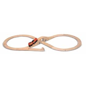 Natural Hardwood Figure 8 Train Set by 