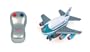 Daron Worldwide Trading Inc. Medium Air force One 1 Hand Radio Control Plane