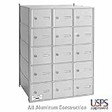 15 Door Horizontal Mailbox - Rear Loading - Size 'A' Doors - USPS Access
