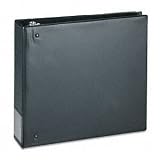 CD/DVD Ring Binder Kit, "D" Ring, 2" Capacity, Black