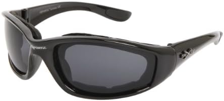 Xsportz Motorcycle Dirt Bike Off Road Sunglass Goggles One Pair (Shiny Black)