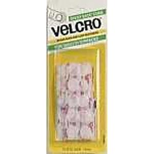 Velcro Sticky-Back Hook and Loop 5 8 Round Coins, White, 15 Pack VEK90070 by Velcro