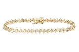 1 Carat Diamond 10K Gold Tennis Bracelet