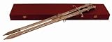 Valor Decorative Adam & Eve Dagger Set (2) in Wood Box 26 OA