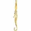 Yellow Gold Seahorse Charm