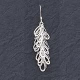 Sterling Silver Fancy Drop Earrings - Pair