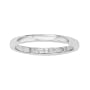 ArtCarved Plain Ergofit Band Ladies 2.5mm Comfort Fit 18 Karat White Gold #11-EIR025_L Size 4.5