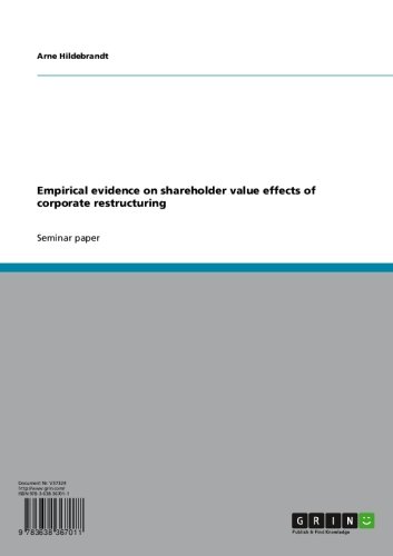 Empirical evidence on shareholder value effects of corporate restructuring