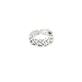 Toe Ring - Sterling Silver Adjustable Irish Celtic Knot Weave Design Toe Ring