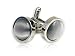 Buy Cufflinks - Timeless Round Silver Cateye Cufflinks Framed in Silver with Gift Box