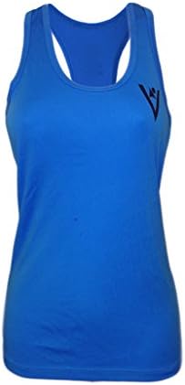 ViewSPORT Women's"Work Hard" Racer Back Performance Tank (BLUE, X-LARGE)