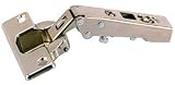 Euro Concealed Cabinet Hinge, Full Overlay, 125 Degree Opening, Nickel, TB42