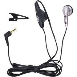 LG - Headset ( ear-bud ) - black, silver