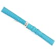 Watchband Genuine Lizard Aqua 14mm