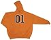  : Dukes of Hazzard "01" General Lee Hooded sweatshirt Orange