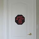 STOP SIGN Chalkboard Vinyl Wall Sticker
