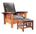 Bow Arm Morris Chair Woodworking Plan, Build Your Own!! Designed By Brian Murphy. The Matching Footstool Is Included in the Plan!