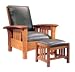 Bow Arm Morris Chair Woodworking Plan, Build Your Own!! Designed By Brian Murphy. The Matching Footstool Is Included in the Plan! Image