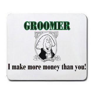 GROOMER I make more money than you! Mousepad