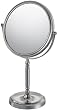 Recessed Base Vanity 5X to 1X Mirror, Polished Chrome