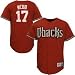 Majestic Arizona Diamondbacks #17 Brandon Webb Brick Replica Baseball Jersey