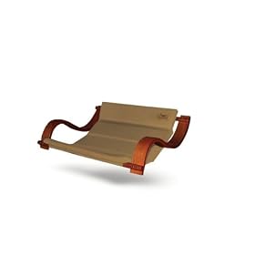 Tan Double Hammock Hanging Chair Porch Patio Swing with Wooden Armrest from Swings & Rockers Gliders