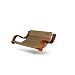 Tan Double Hammock Hanging Chair Porch/Patio Swing with Wooden Armrest