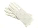 Bridal Potpourri Ladies Matte Wrist Length Gloves w/ Scattered Pearls - Diamond White