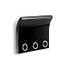 Umbra Magnetter Wall-Mount Organizer with Magnetic Key Holder, Glossy Black