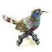 Large Blue Bird Box Swarovski Crystals Miniature Jewelry Box, Trinket, Pill Box Trinket $1 Shipping