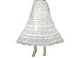 Designer Cotton Flex Trendy Tier White Sequin Lace Embroidered Skirts