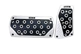 Silver Rim Black Inner Plates 2pc Automatic (AAA) Racing Pedals