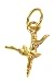 24k Gold Layered Ballet Dancer Charm/Pendant