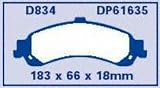 EBC Brake DP61635 Rear Premium Organic Pads