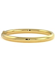 CleverEves 14Kt Yellow Gold Tube Bangle 6.3mm