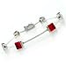 Jewelry : 6 Carat Scarlet Ruby Sterling Silver Bracelet - 7"