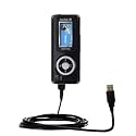 Classic Straight USB Cable for the Sandisk Sansa c100 with Power Hot Sync and Charge capabilities - Gomadic Brand w/ TipExchange Technology