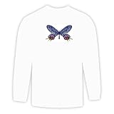 Long Sleeve T-shirt with insect, glory, butterfly, bhutan