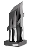 Cado Black Ash Magnetic Knife Block by Pott