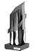 Cado Black Ash Magnetic Knife Block by Pott