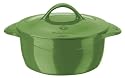 Calphalon Enamel Cast Iron 5 Quart Round Dutch Oven, Chive Green