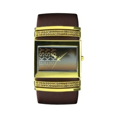 Seksy Model 4996.37 Ladies Analogue made with Swarovski Crystal Leather Strap Watch