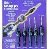 QUICK CHANGE 5 PC. COUNTERSINK DRILL BIT SET BY SNAPPY