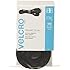 VELCRO - ONE-WRAP Thin Self-Gripping Cable Ties: Reusable, Light Duty - 8" x 1/2" Ties, 100 Pack - Black