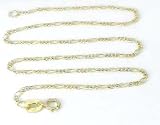 14k Understated Figaro Ankle Bracelet