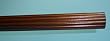 1-3/8 inch Wood Fluted Drapery Rod in Coffee Finish - 6' long [CAPITOL CITY LUMBER]